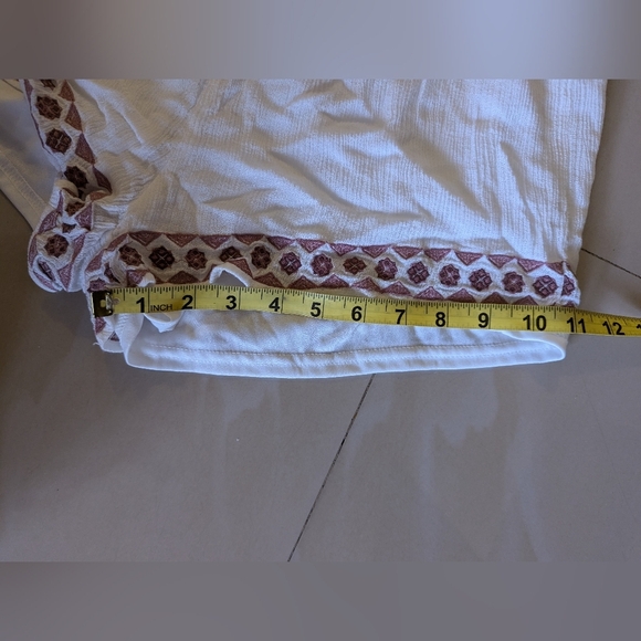 Lulus Ivory Oaxaca Embroidered Off Shoulder Romper short size M beach summer - Picture 6 of 16